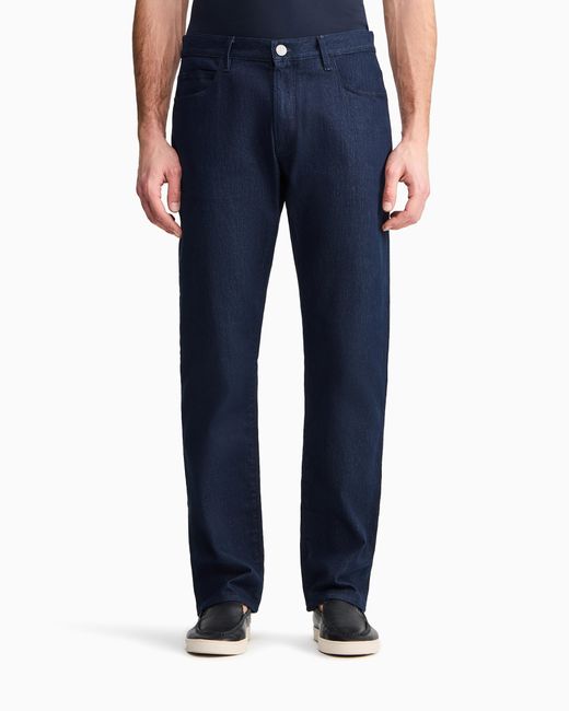 Giorgio Armani Blue Regular Fit Trousers for men