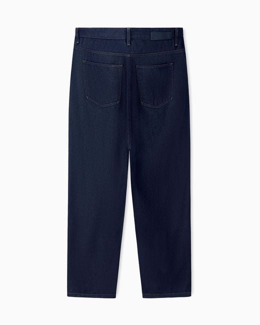 Giorgio Armani Blue Five-Pocket Trousers for men