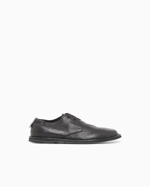Giorgio Armani White Nappa-Leather Lace-Ups for men