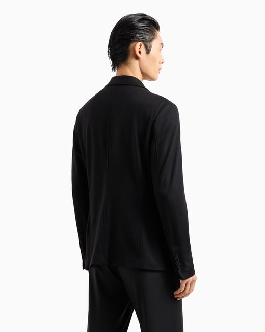 Giorgio Armani Black Icon Single-Breasted Jacket for men