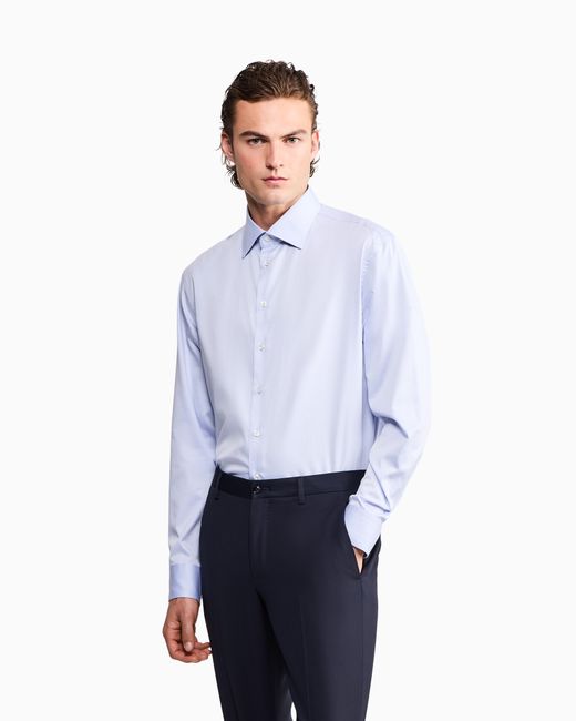 Giorgio Armani Blue Dress Shirt for men