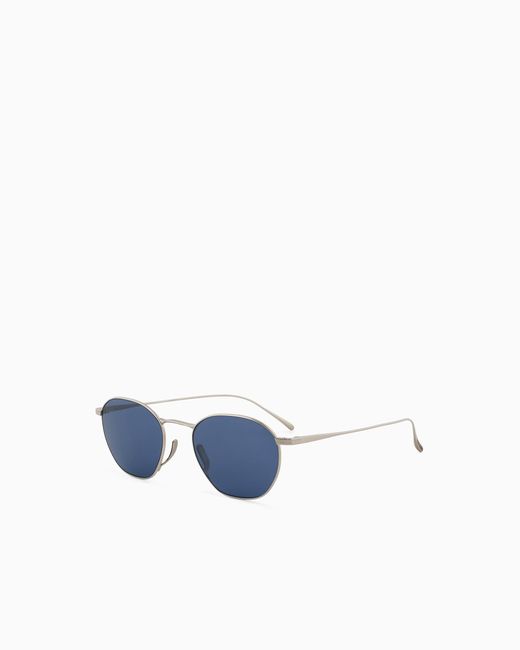 Giorgio Armani Blue Square Sunglasses for men