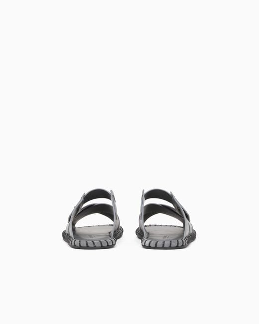Giorgio Armani White Suede Sandals for men