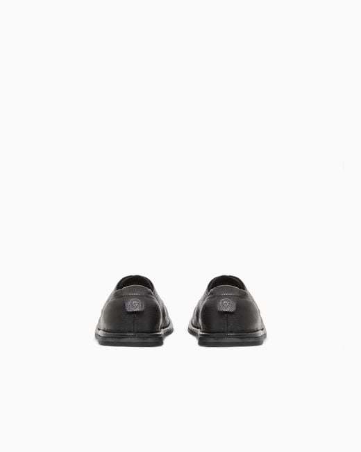 Giorgio Armani White Nappa-Leather Lace-Ups for men