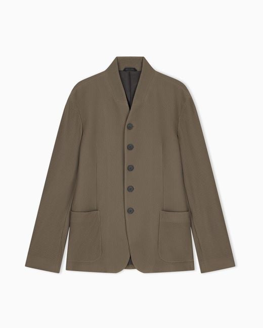 Giorgio Armani Brown Blazer Regular Fit for men
