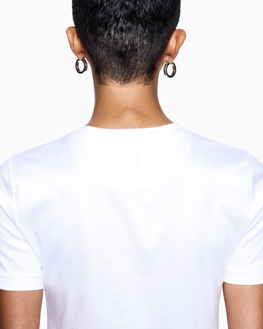 Giorgio Armani White Crew Neck T-Shirt