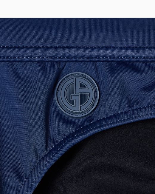 Giorgio Armani Blue Logo Swimsuit for men