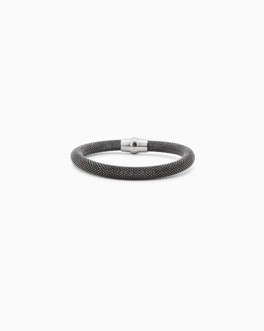 Giorgio Armani White Tubular Bracelet for men