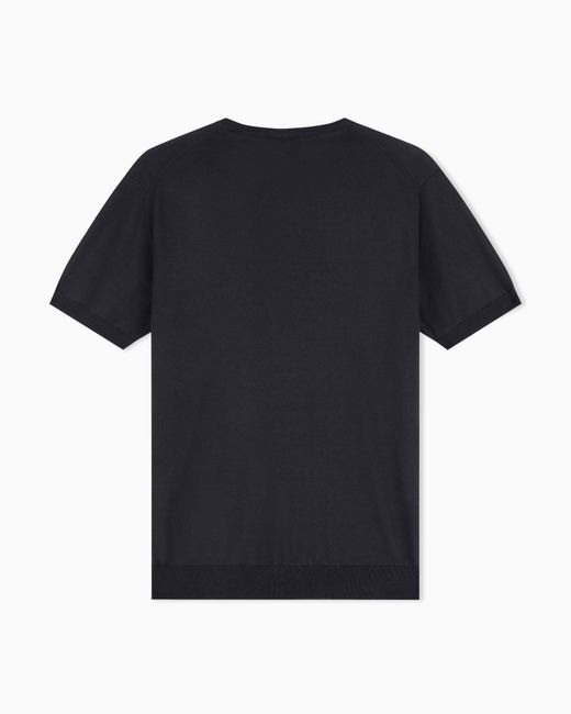 Giorgio Armani Black Slim-Fit Sweater for men