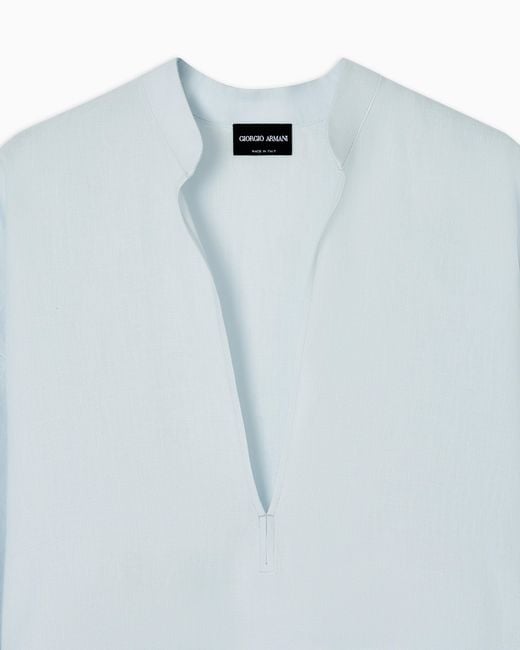 Giorgio Armani Blue Casual Shirts