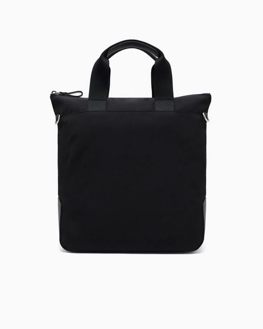 Borsa Shopper Piccola di Giorgio Armani in Black da Uomo
