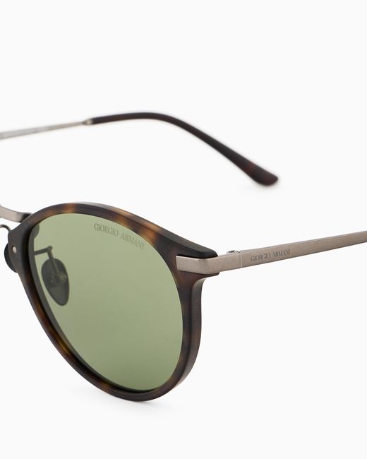 Giorgio Armani Green Panto Sunglasses for men