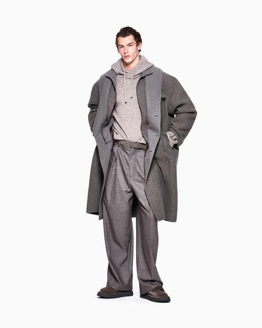 Giorgio Armani Gray Trousers Oversized for men