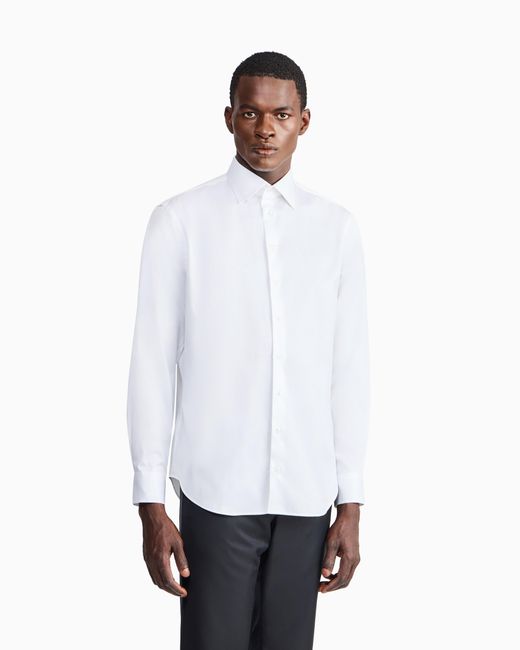 Giorgio Armani White Regular-Fit Shirt for men