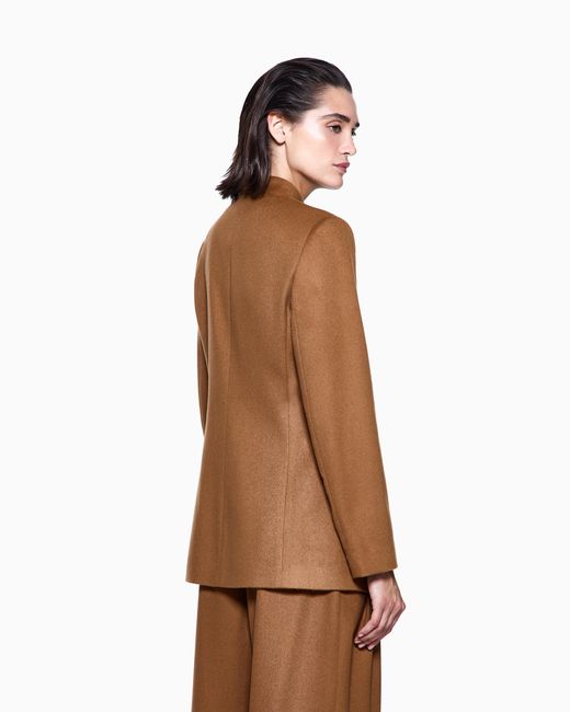 Giorgio Armani Brown Single-Breasted Jacket