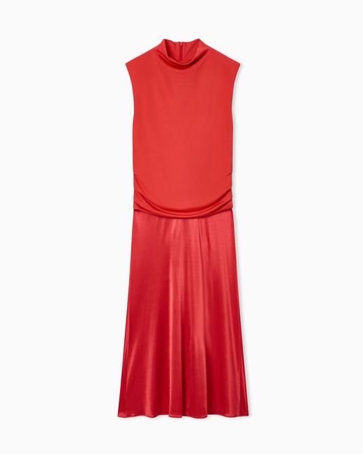 red dress sheer sleeves Fuchsia Pink Sheer Stripe Tiered Button Up Maxi Dress - All Dresses