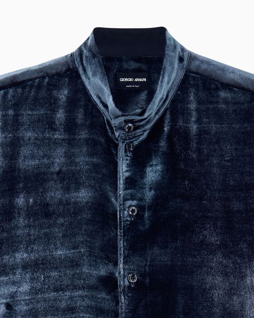 Giorgio Armani Blue Shirt Regular Fit for men