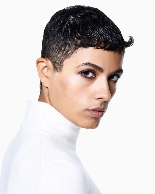 Giorgio Armani White Pure Cashmere Cowl-Neck Jumper