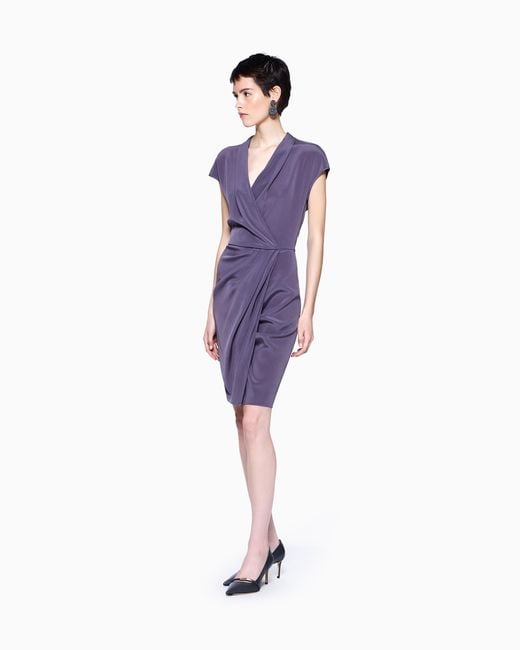 Giorgio Armani Purple Dress