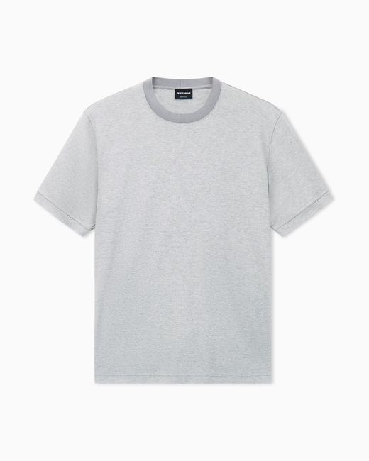 Giorgio Armani White Jumper Regular Melange Sweater for men