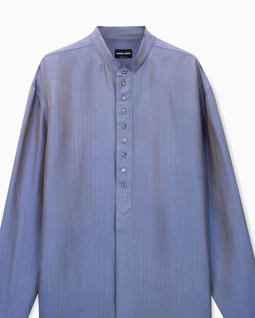 Giorgio Armani Blue Shirt Regular Fit for men