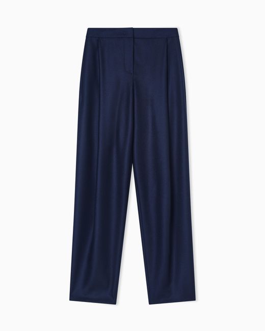 Giorgio Armani Blue Cashmere Trousers