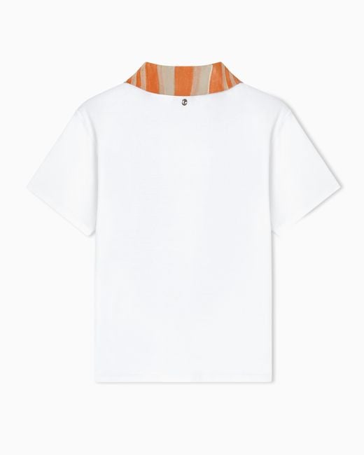 Giorgio Armani White T-Shirt With Scarf