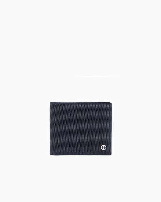 Giorgio Armani Blue Bifold Wallet for men