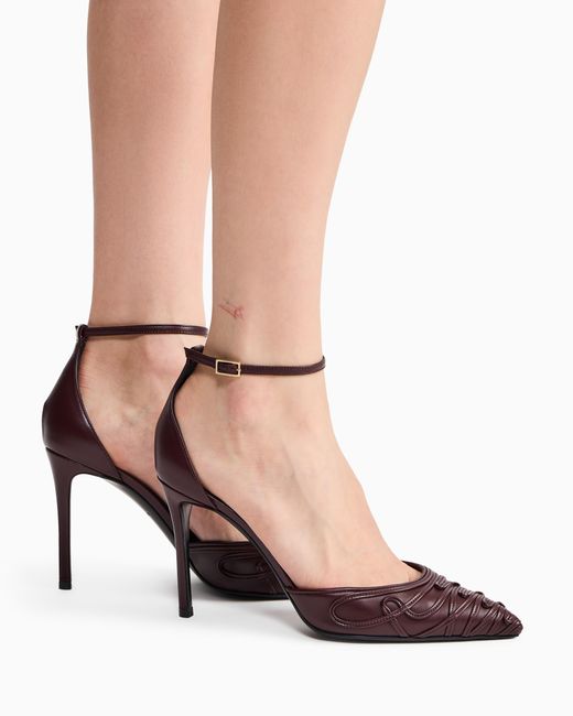 Giorgio Armani White Decollete Shoe Leather Pumps
