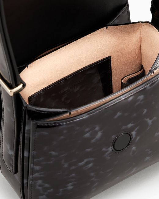 La Prima En Verni Écaille De Tortue Giorgio Armani en coloris Black