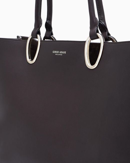 Giorgio Armani Blue Medium Shopper Bag