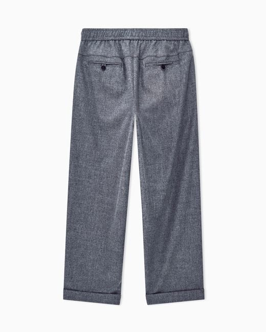 Giorgio Armani Blue Oversized Trousers for men