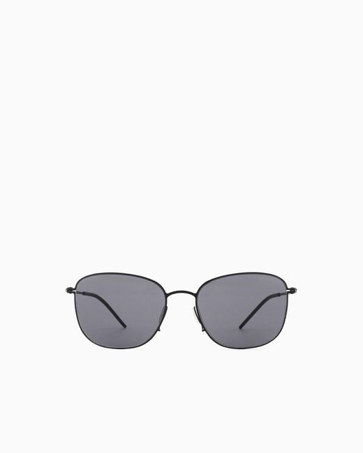 Giorgio Armani White Pillow Sunglasses for men