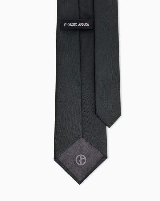Giorgio Armani White Woven Tie for men