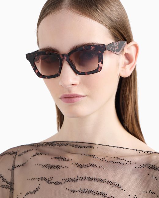 Giorgio Armani Multicolor Butterfly-Shaped Sunglasses