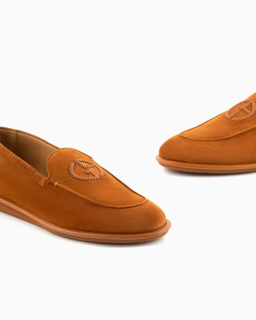 Giorgio Armani Brown Loafers for men