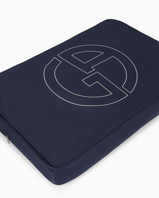 Giorgio Armani Bademantel Aus Baumwollfrottee in Blue für Herren