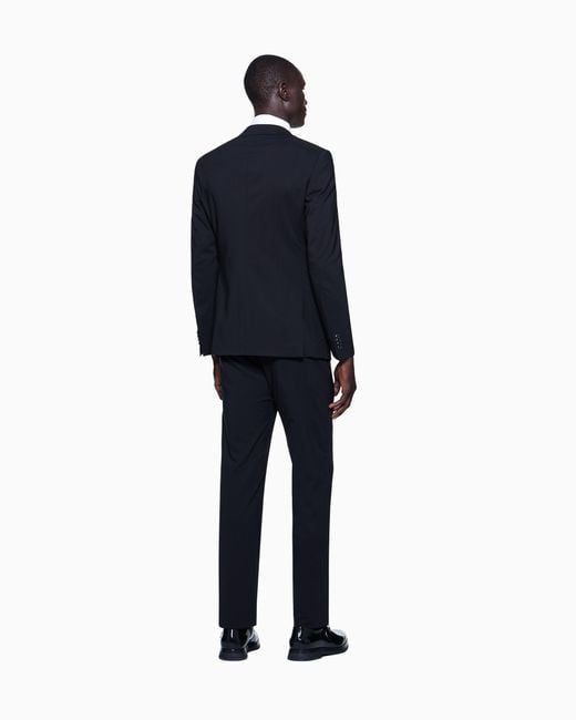 Giorgio Armani Black Single-Breasted Soho Line Suit for men