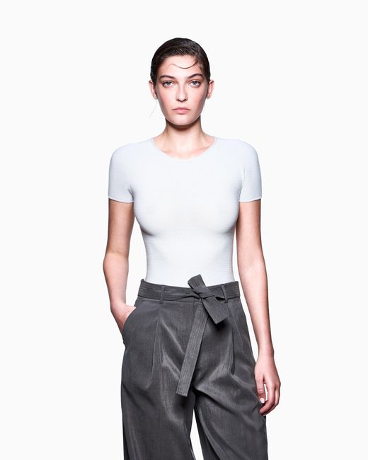 Maglia A Maniche Corte di Giorgio Armani in Gray