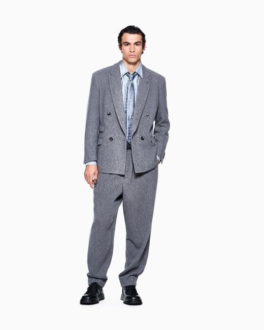 Giorgio Armani Blue Shirt Regular Fit for men
