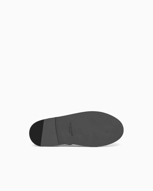 Giorgio Armani White Nappa-Leather Lace-Ups for men