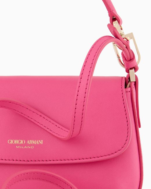 Giorgio Armani Pink Mini La Prima Nappa-Leather Handbag