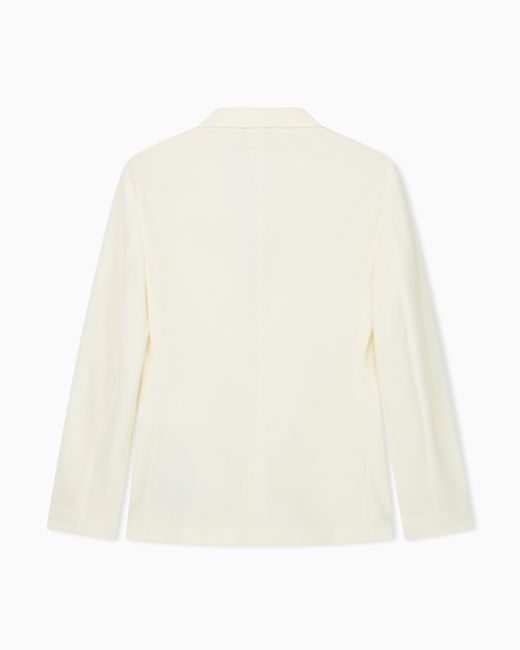 Giorgio Armani White Single-Breasted Jacket for men