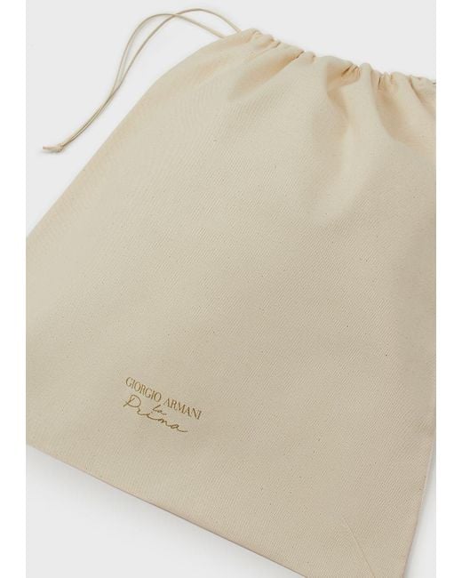Giorgio Armani Black La Prima Croc-quilted Velvet Clutch Bag