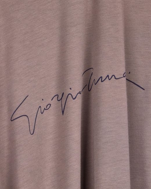 Giorgio Armani Brown Stretch T-Shirt for men