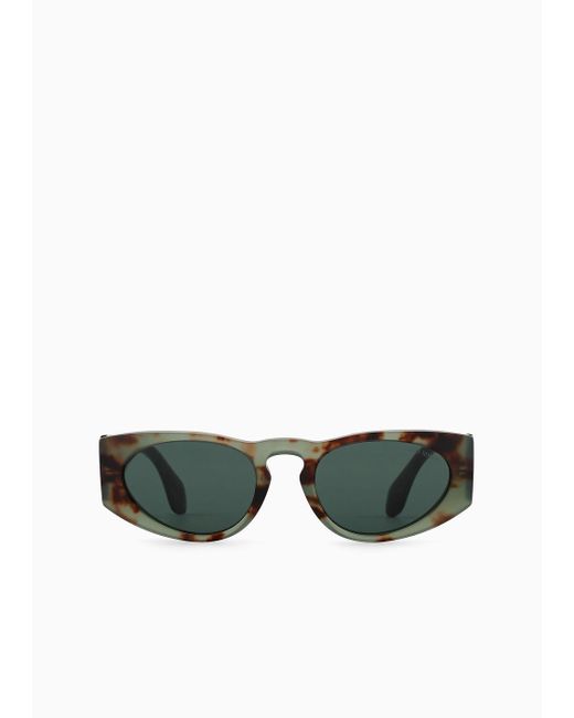 Giorgio Armani Sonnenbrille Mit Rechteckiger Fassung in Green für Herren