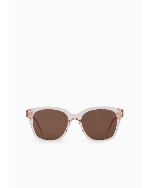 Giorgio Armani Pink Square Sunglasses