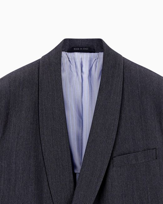 Giorgio Armani Blue Single-Breasted Jacket for men