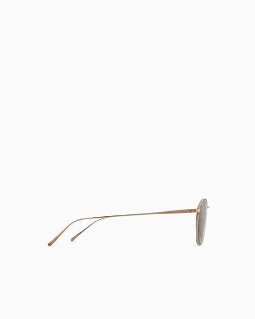 Giorgio Armani White Square Sunglasses for men