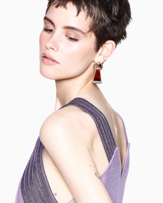 Giorgio Armani Purple Long Dress